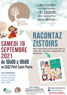 Racontaz Zistoir samedi 18 septembre